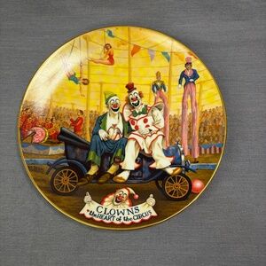 Ringling Brothers Barnum & Bailey Clowns The Heart Of The Circus Plate Vintage